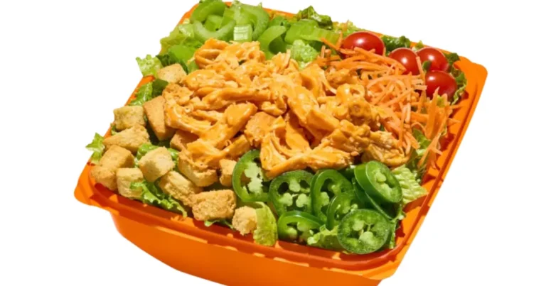 Buffalo chicken salad salad and go